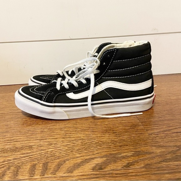 Vans | Unisex High Top Classic Black Skater Shoe Size Women’s 6.5/Men’s 5 - Picture 2 of 9
